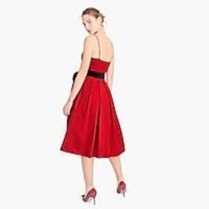 J. Crew Dresses - J CrewA-line spaghetti-strap dress velvet tie-NWT J. Crew Dresses - J CrewA-line spaghetti-strap dress velvet tie-NWT